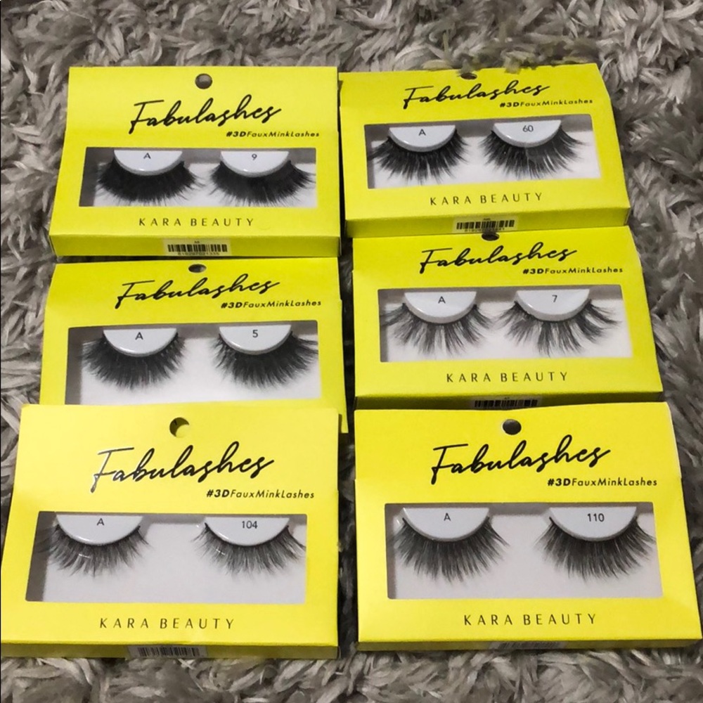 6 Styles of 3D Faux Mink False Lashes